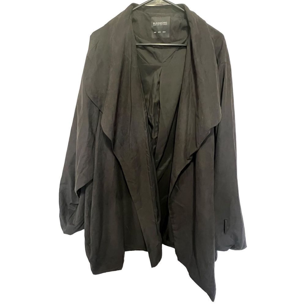 NWT Bloomchic Black Lightweight Open Long Sleeve Professional Blazer